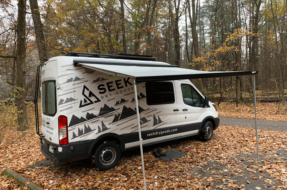 Ford Transit Van Conversion - Awning Install