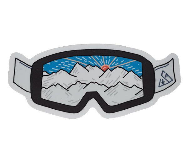 Seek Dry Goods Fresh Tracks Ski Sticker