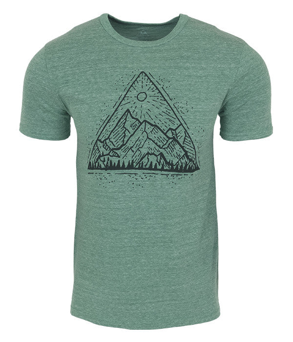 Mountain 3D Printing T-shirt Men Nature/Landscape Tree T-shirt
