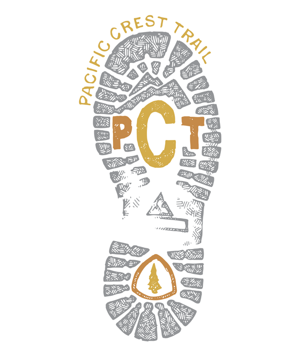Pacific Crest Trail Boot Print Sticker
