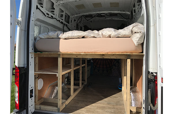 Ford Transit Van Conversion - Building the Raised Bed