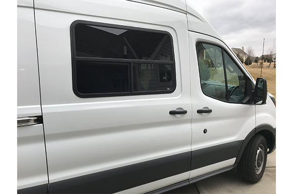 Ford Transit Van Conversion - Window Installation