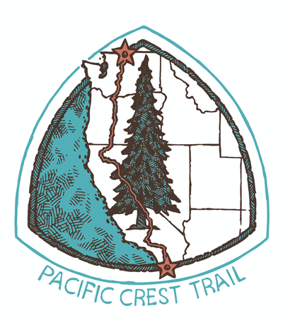 Pct Sticker Pacific Crest Trail Thru-Hiker Sticker